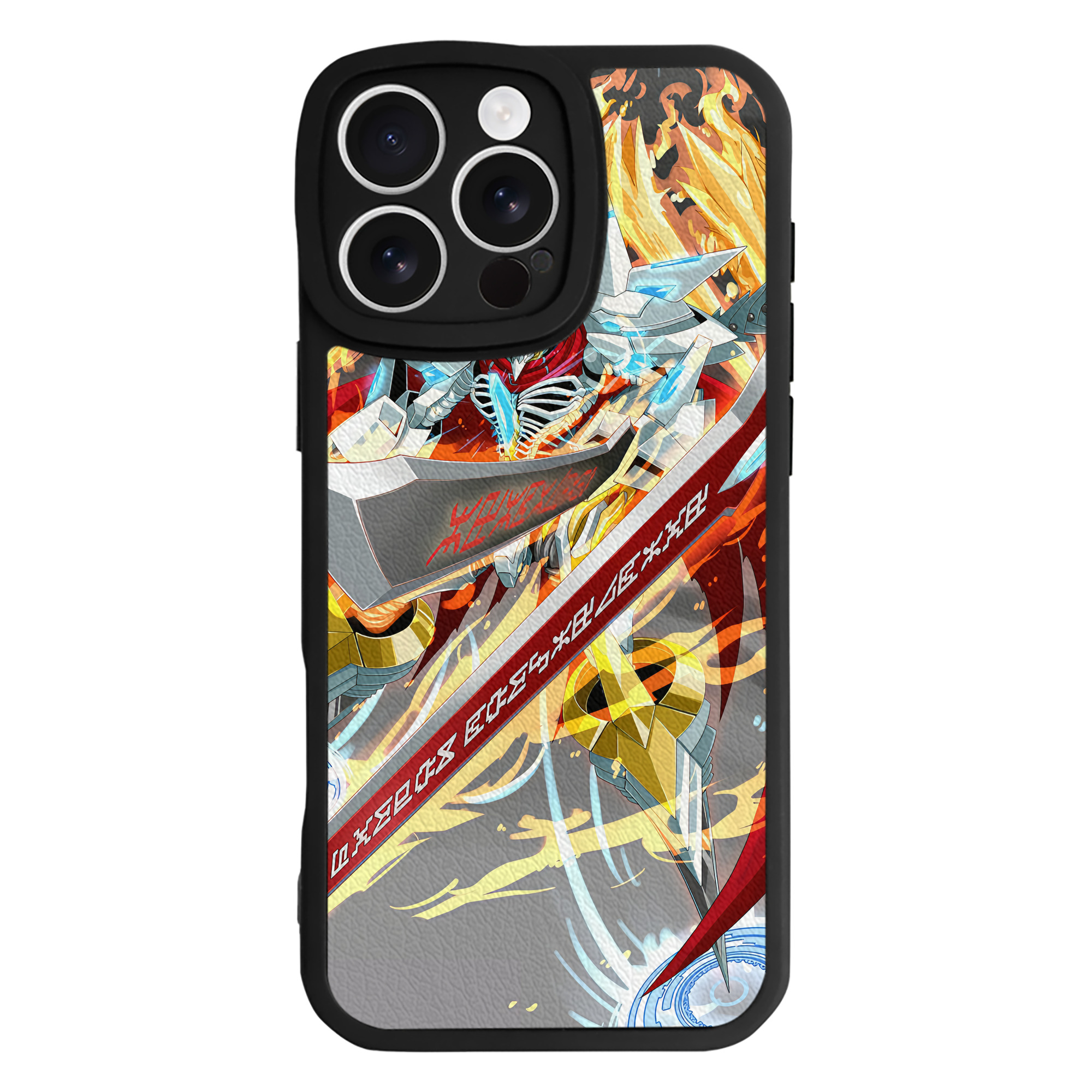（画像用） Digimon デジタルモンスター/デジモン 【iPhone 16シリーズ対応】シリコンスマホケース（レザー調） 材質：シリコン